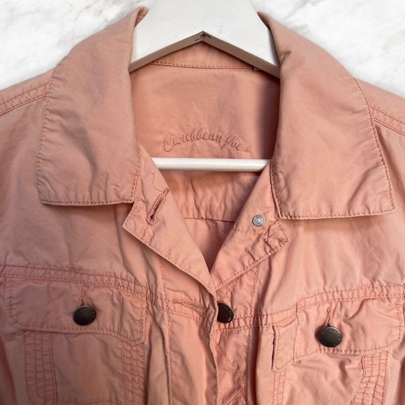 Boho Beach Vibes 100% Cotton Pink Jacket Caribbean - Picture 3 of 10